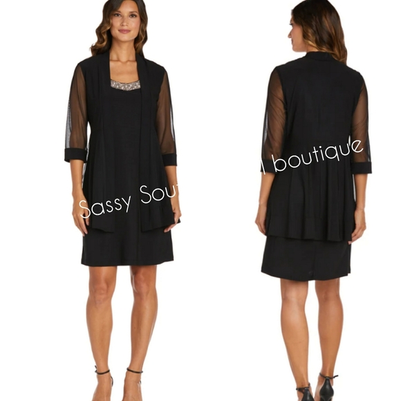 ⭐🆕 Black sheath dress and jacket set - Picture 7 of 16